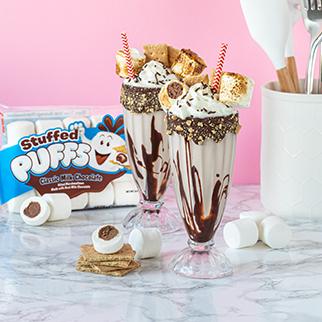 Stuffed Puffs® S'mores Milkshake
