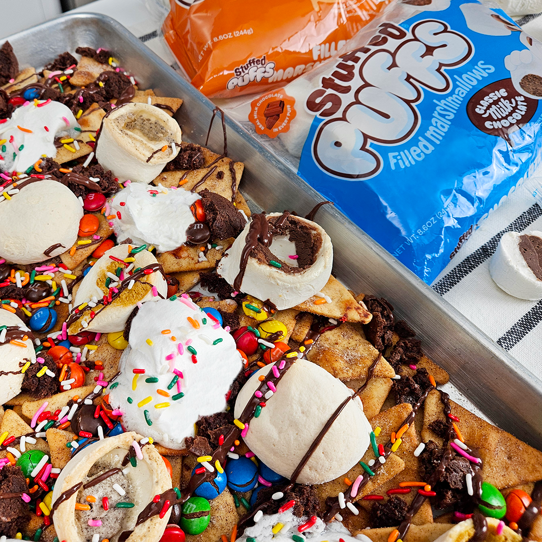 S'mores Nachos – Stuffed Puffs