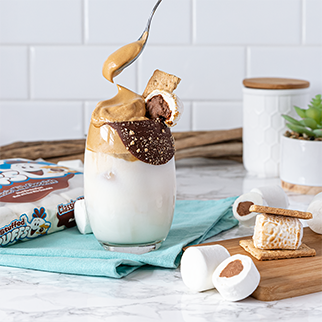 Stuffed Puffs® Dalogna Whipped S'mores Coffee