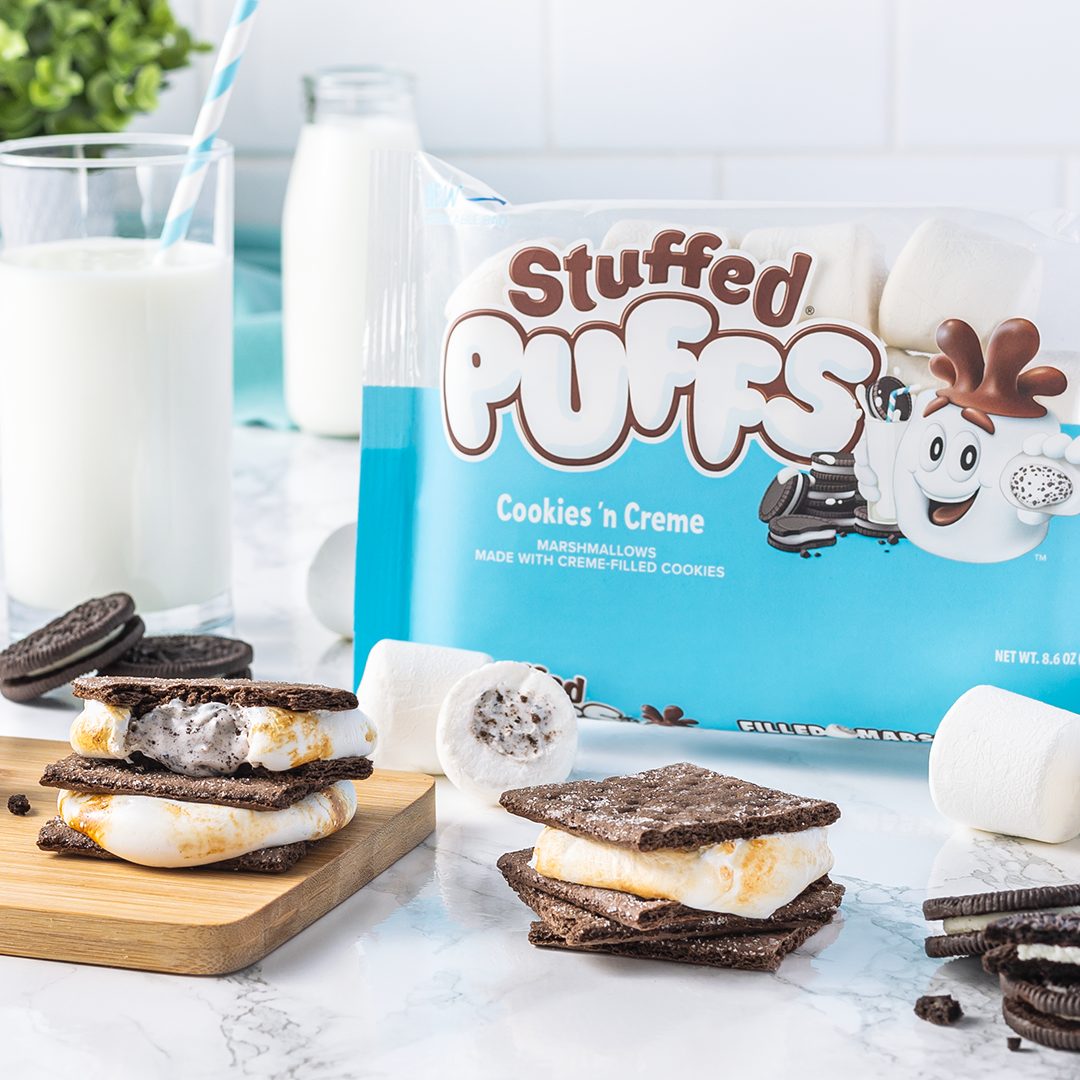 Stuffed Puffs Cookies 'n Creme S'mores