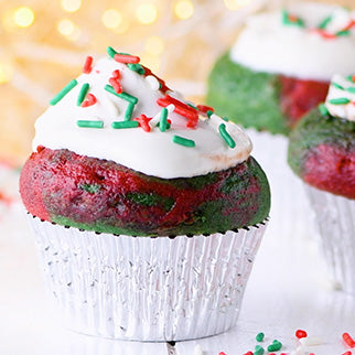 Stuffed Puffs® Holiday Velvet Cupcakes
