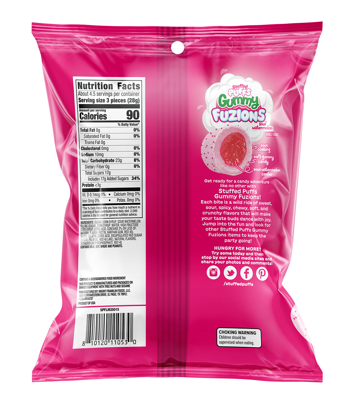 Sour Watermelon Gummy Fuzions