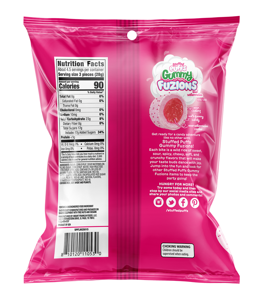 Sour Watermelon Gummy Fuzions
